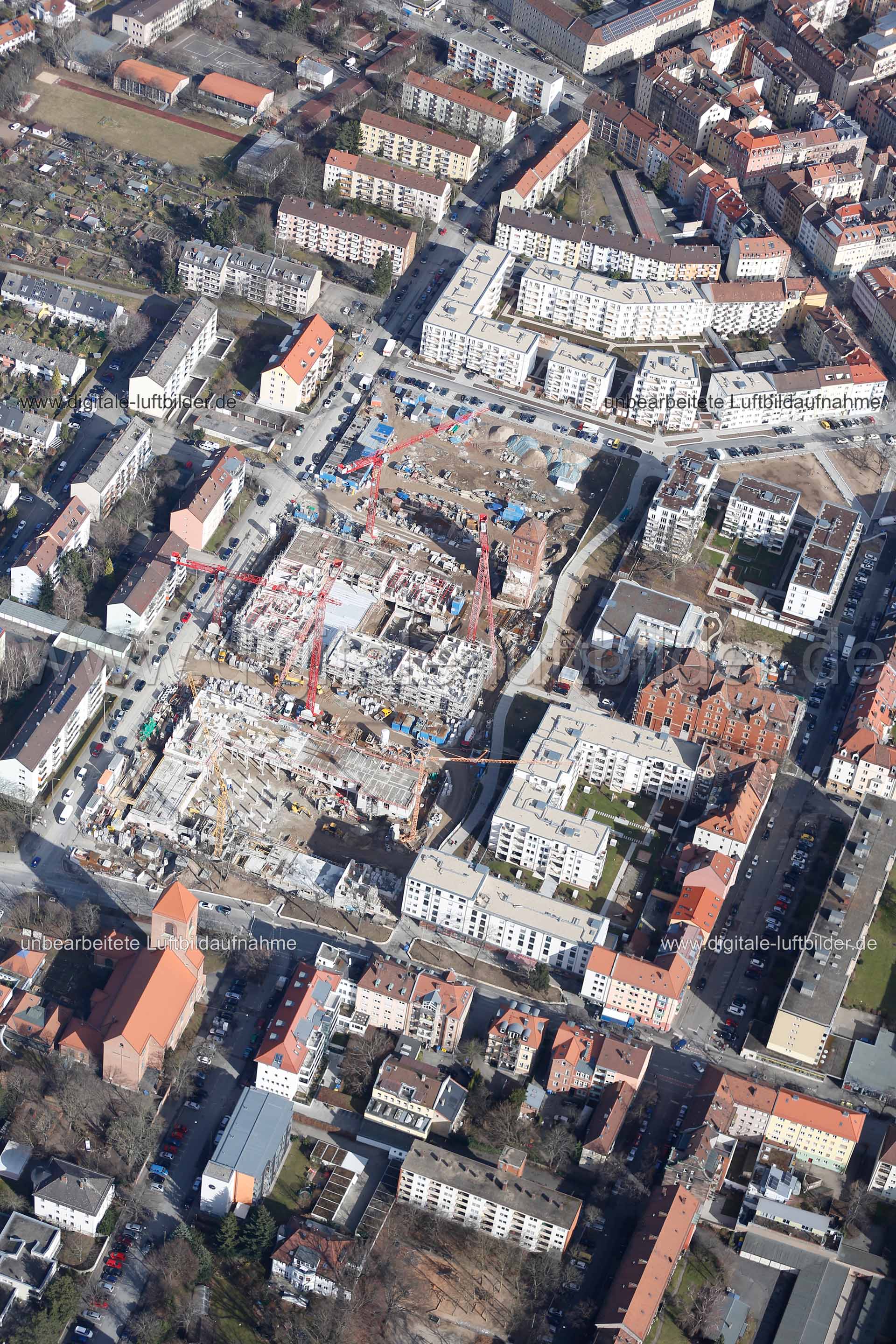 Luftaufnahme ehem. Tucher-Areal in Nürnberg | Mittelfranken, Bayern