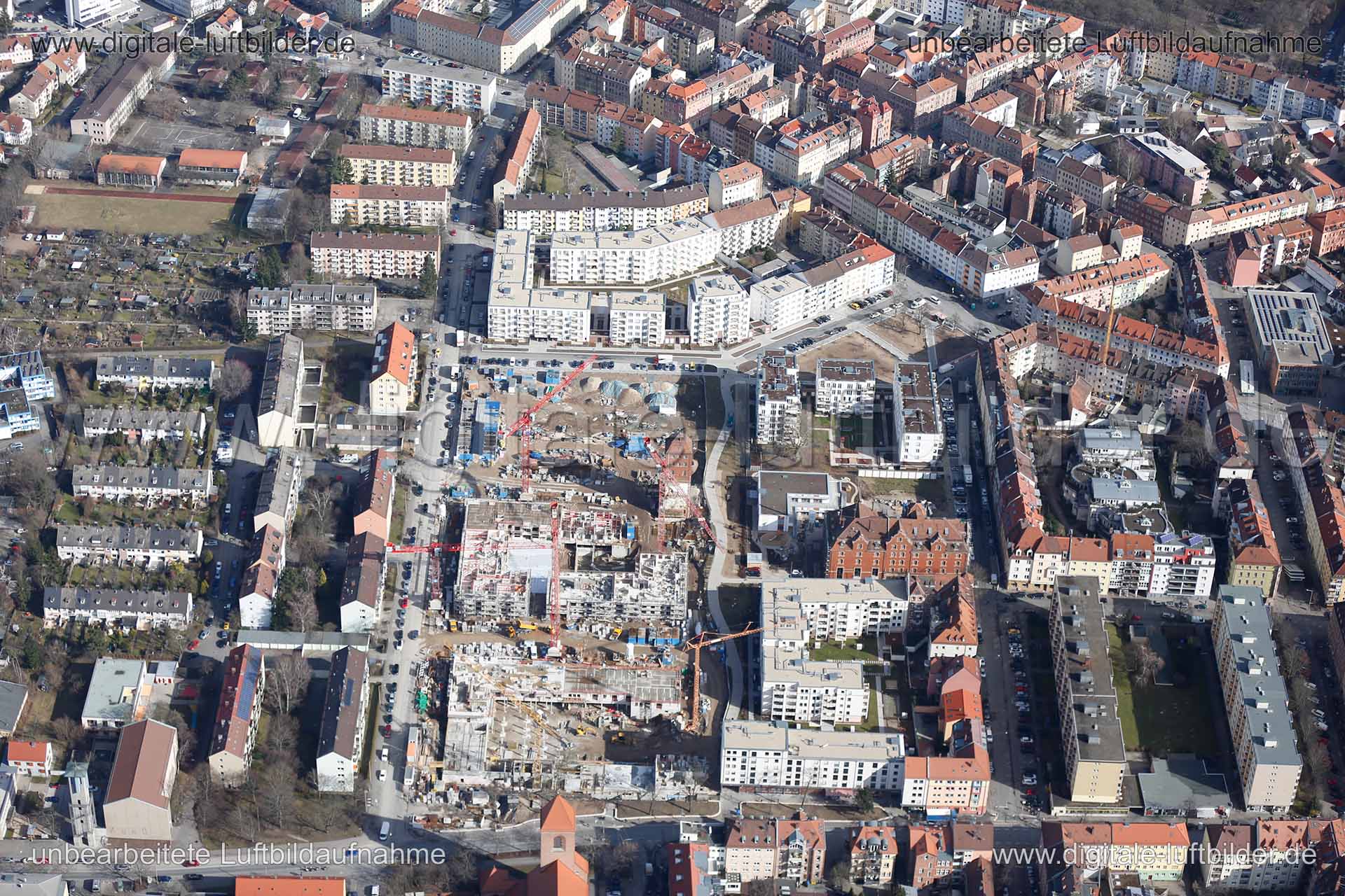 Luftaufnahme ehem. Tucher-Areal in Nürnberg | Mittelfranken, Bayern