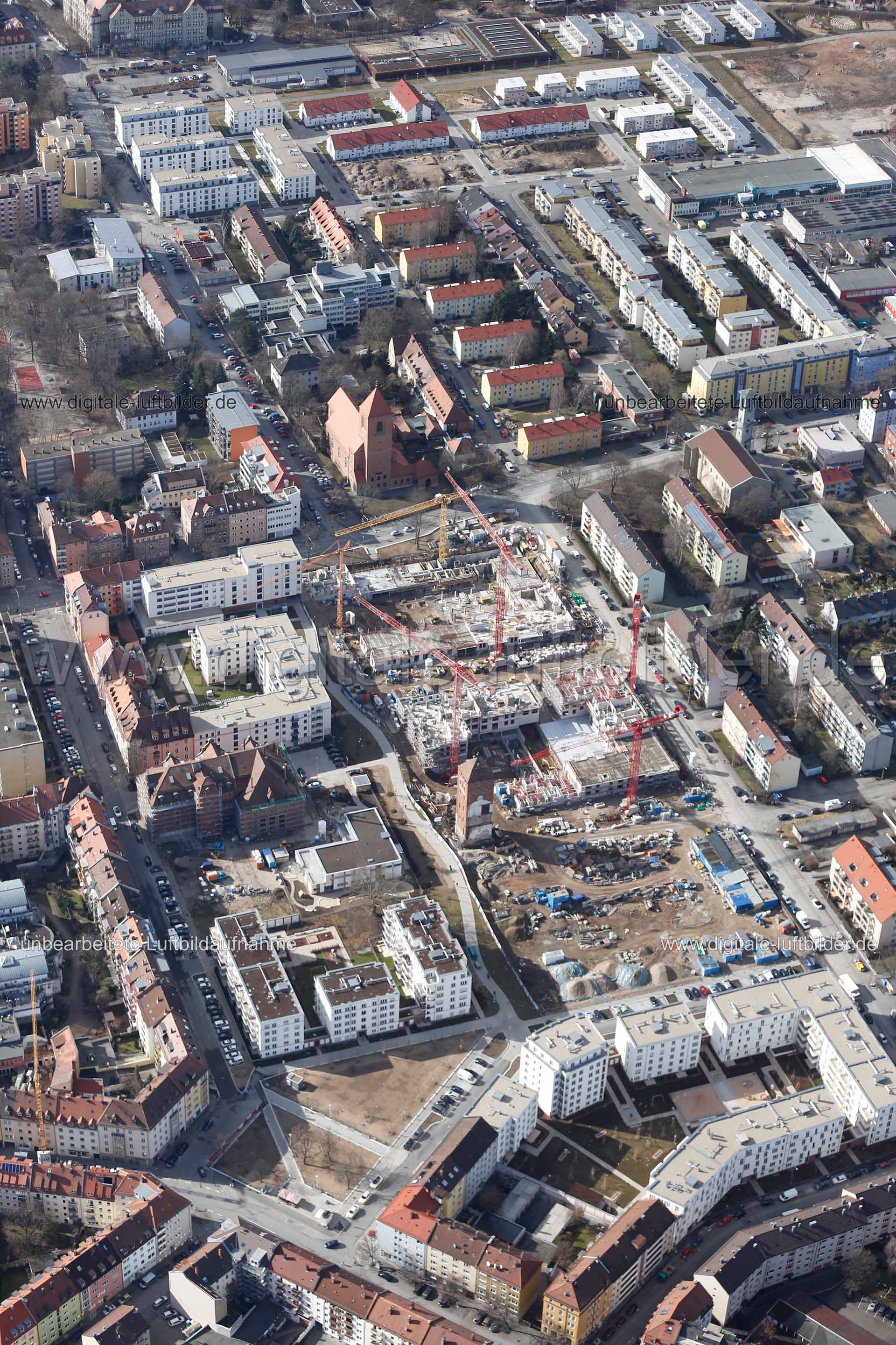 Luftaufnahme ehem. Tucher-Areal in Nürnberg | Mittelfranken, Bayern