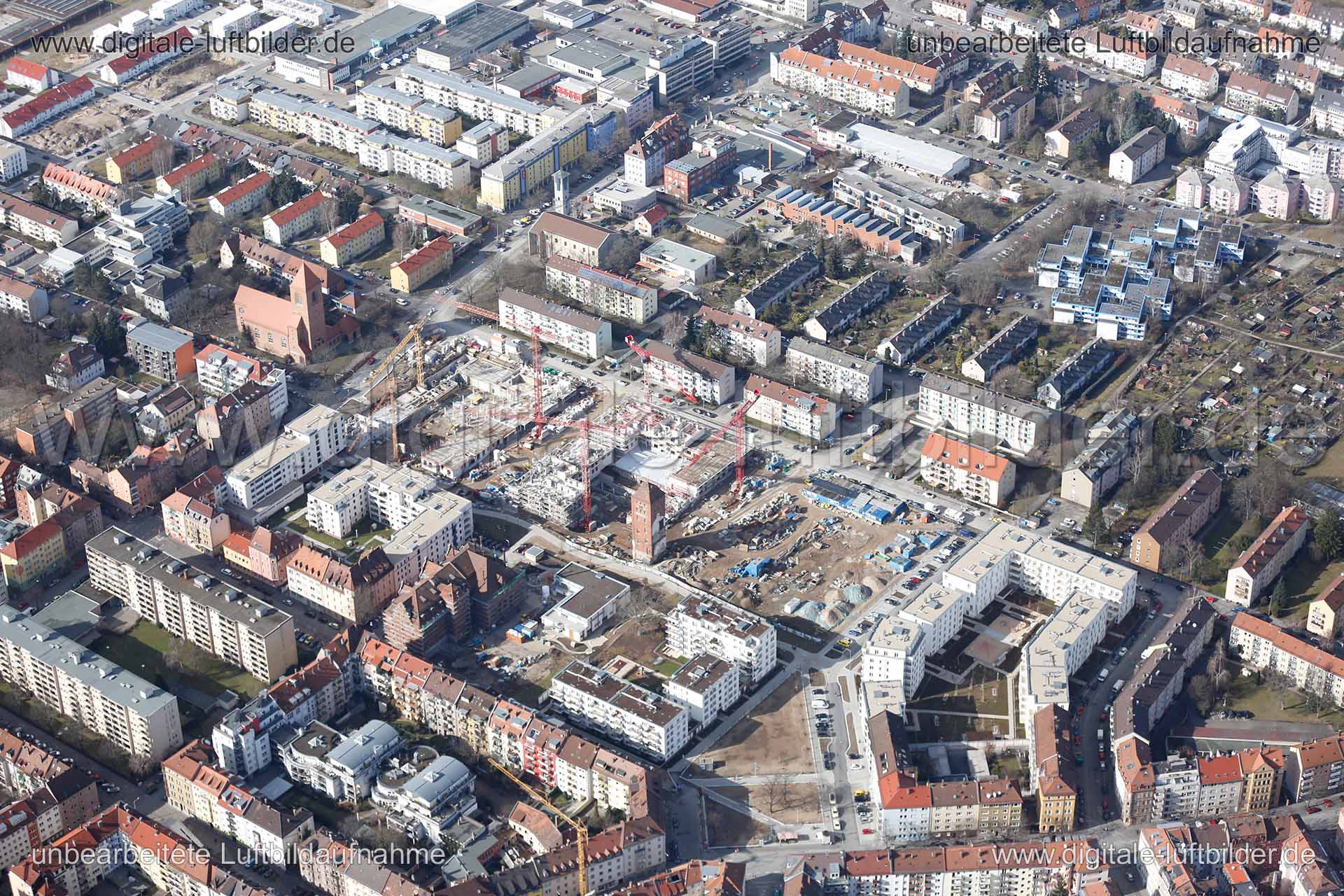 Luftaufnahme ehem. Tucher-Areal in Nürnberg | Mittelfranken, Bayern