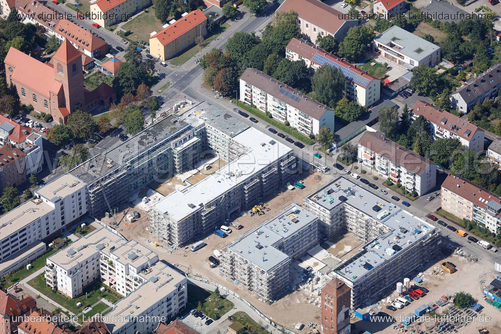 Luftaufnahme ehem. Tucher-Areal in Nürnberg | Mittelfranken, Bayern