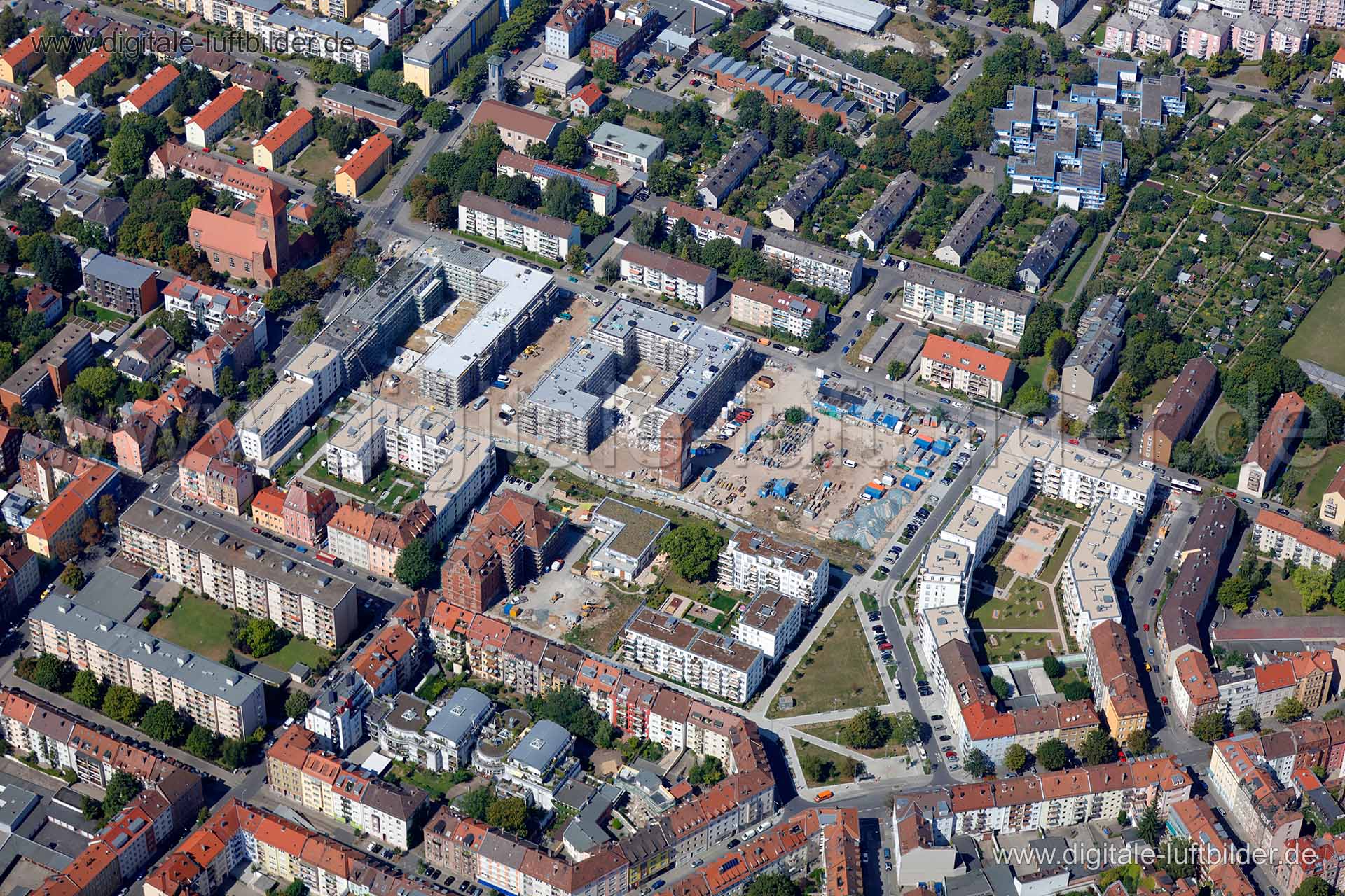 Luftaufnahme ehem. Tucher-Areal in Nürnberg | Mittelfranken, Bayern