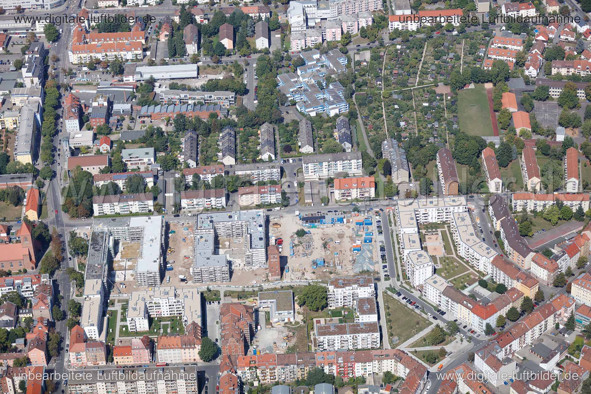 Luftaufnahme ehem. Tucher-Areal in Nürnberg | Mittelfranken, Bayern