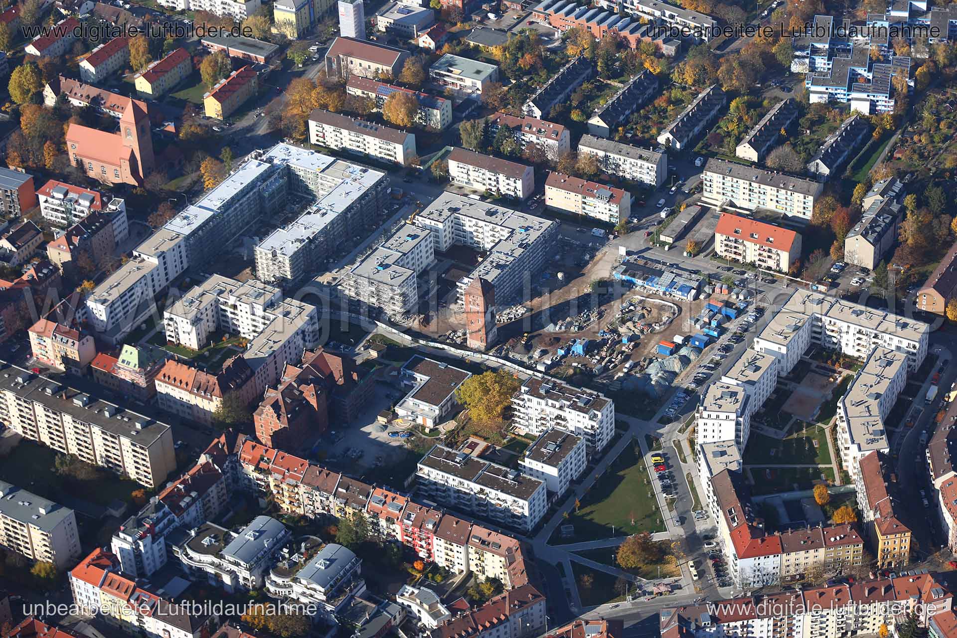 Luftaufnahme ehem. Tucher-Areal in Nürnberg | Mittelfranken, Bayern