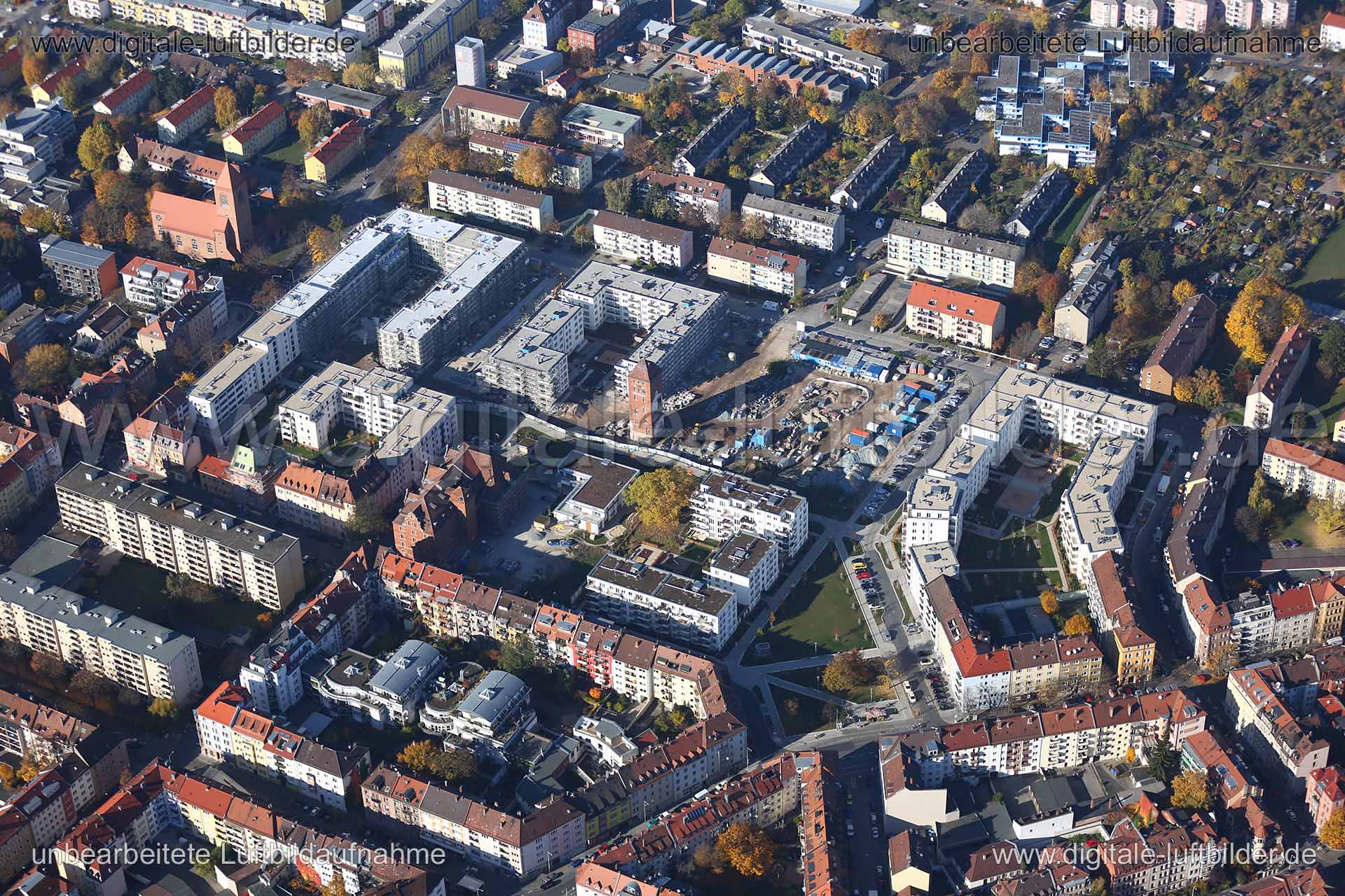 Luftaufnahme ehem. Tucher-Areal in Nürnberg | Mittelfranken, Bayern