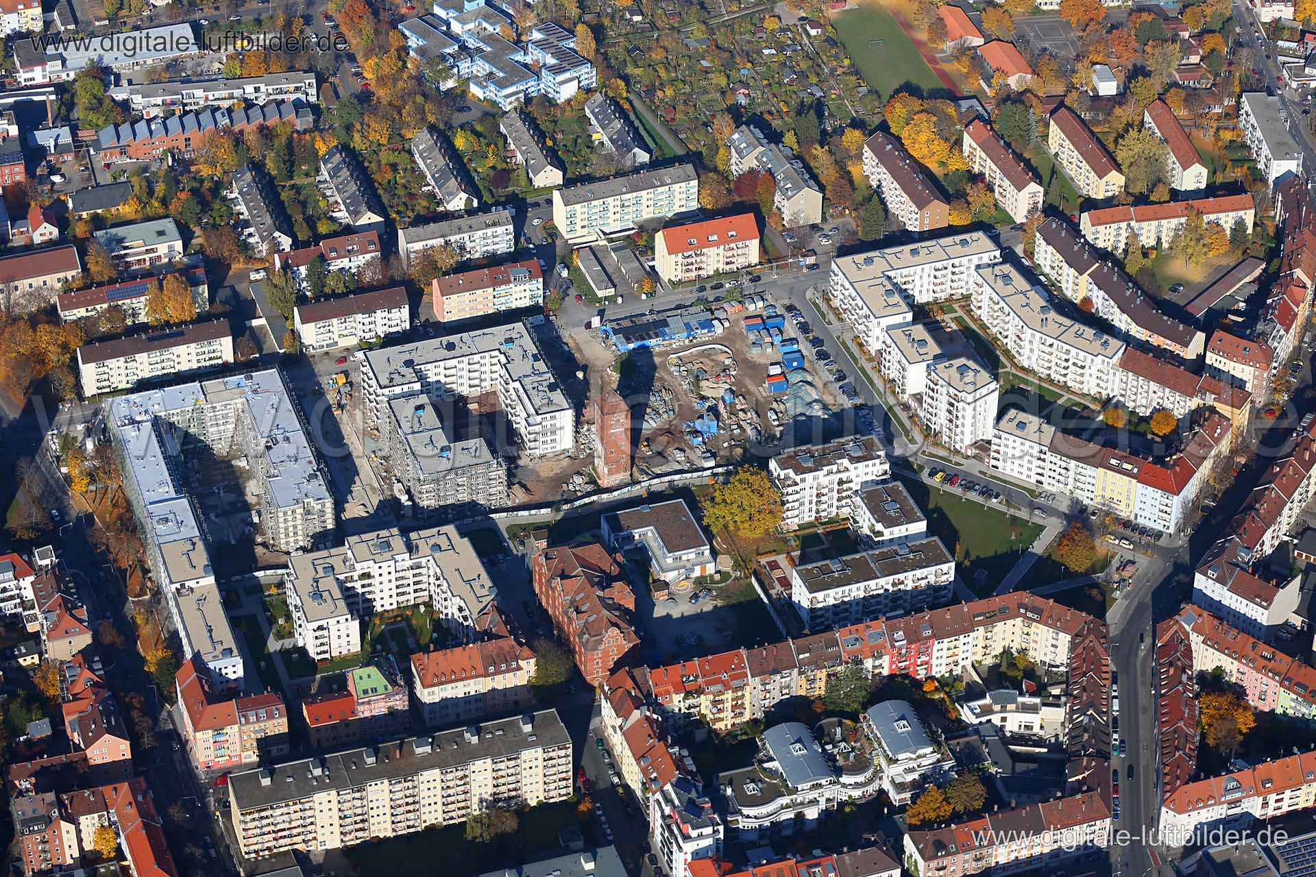 Luftaufnahme ehem. Tucher-Areal in Nürnberg | Mittelfranken, Bayern