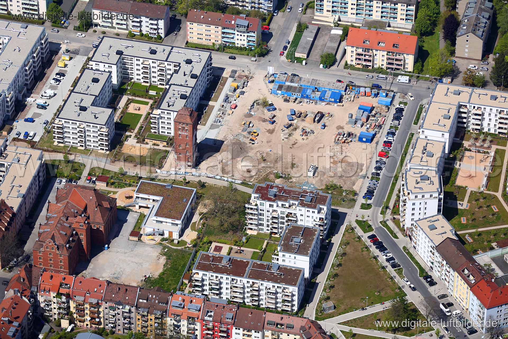 Luftaufnahme ehem. Tucher-Areal in Nürnberg | Mittelfranken, Bayern