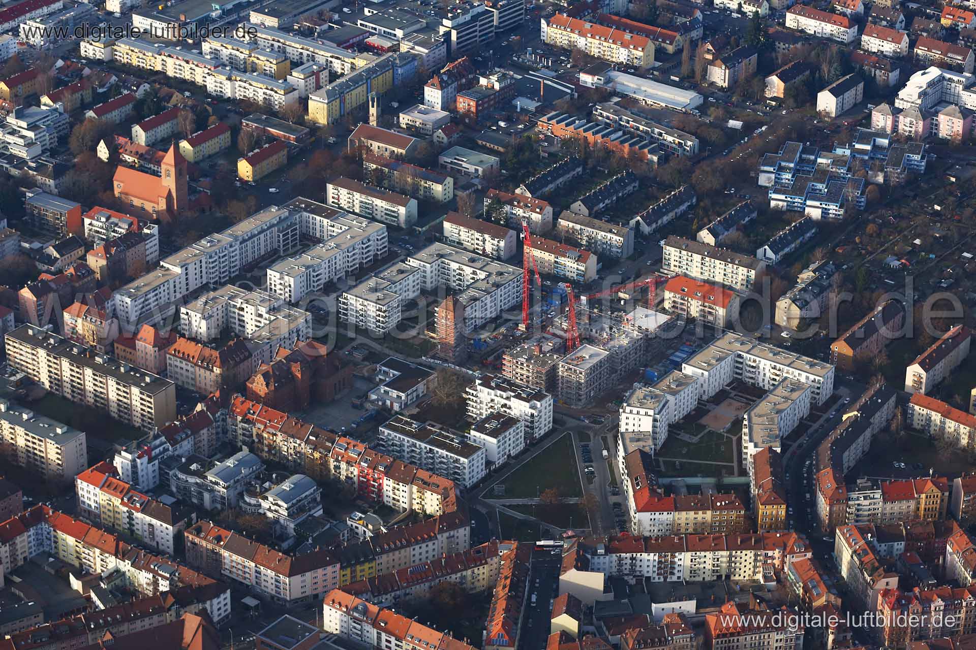 Luftaufnahme ehem. Tucher-Areal in Nürnberg | Mittelfranken, Bayern