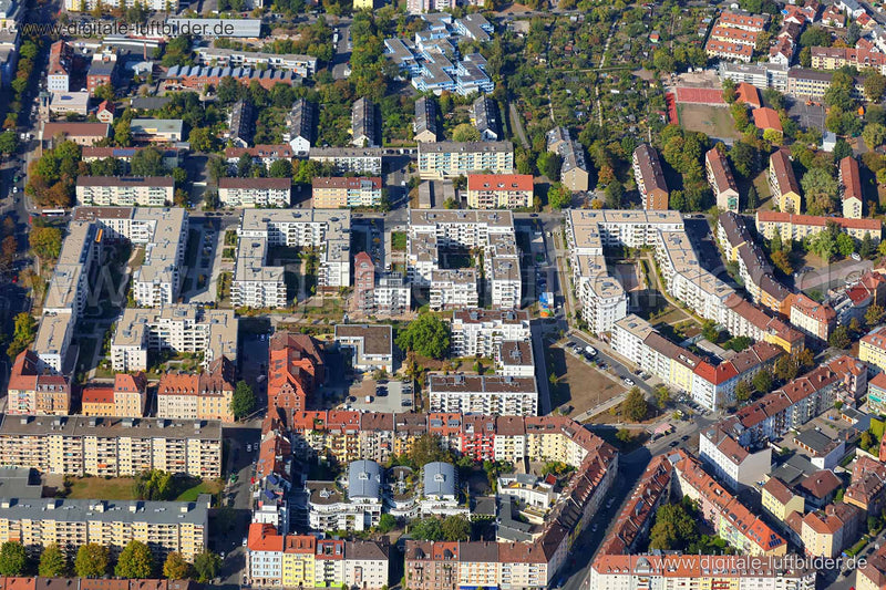 Luftaufnahme ehem. Tucher-Areal in Nürnberg | Mittelfranken, Bayern