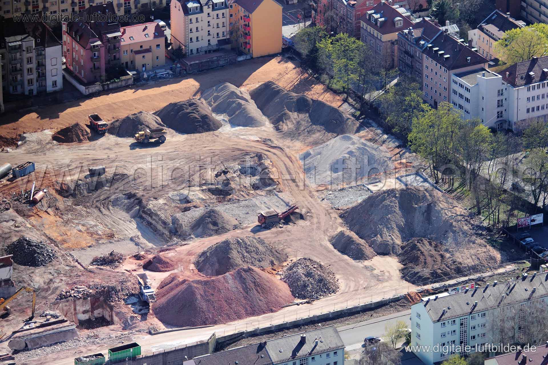 Luftaufnahme ehem. Tucher-Areal in Nürnberg | Mittelfranken, Bayern
