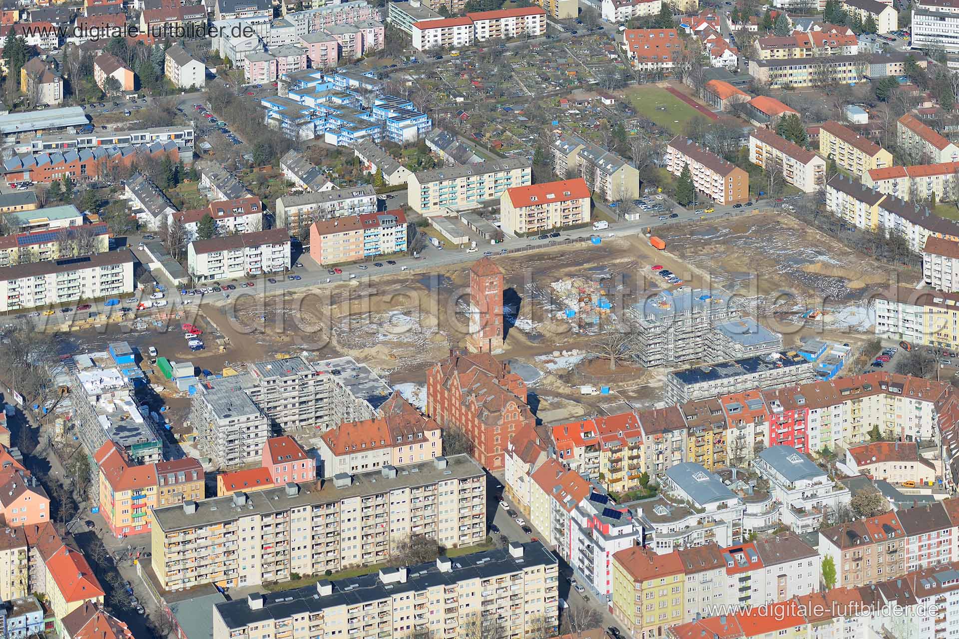 Luftaufnahme ehem. Tucher-Areal in Nürnberg | Mittelfranken, Bayern