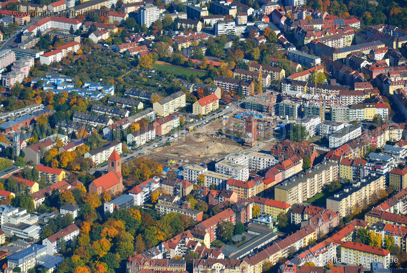 Luftaufnahme ehem. Tucher-Areal in Nürnberg | Mittelfranken, Bayern