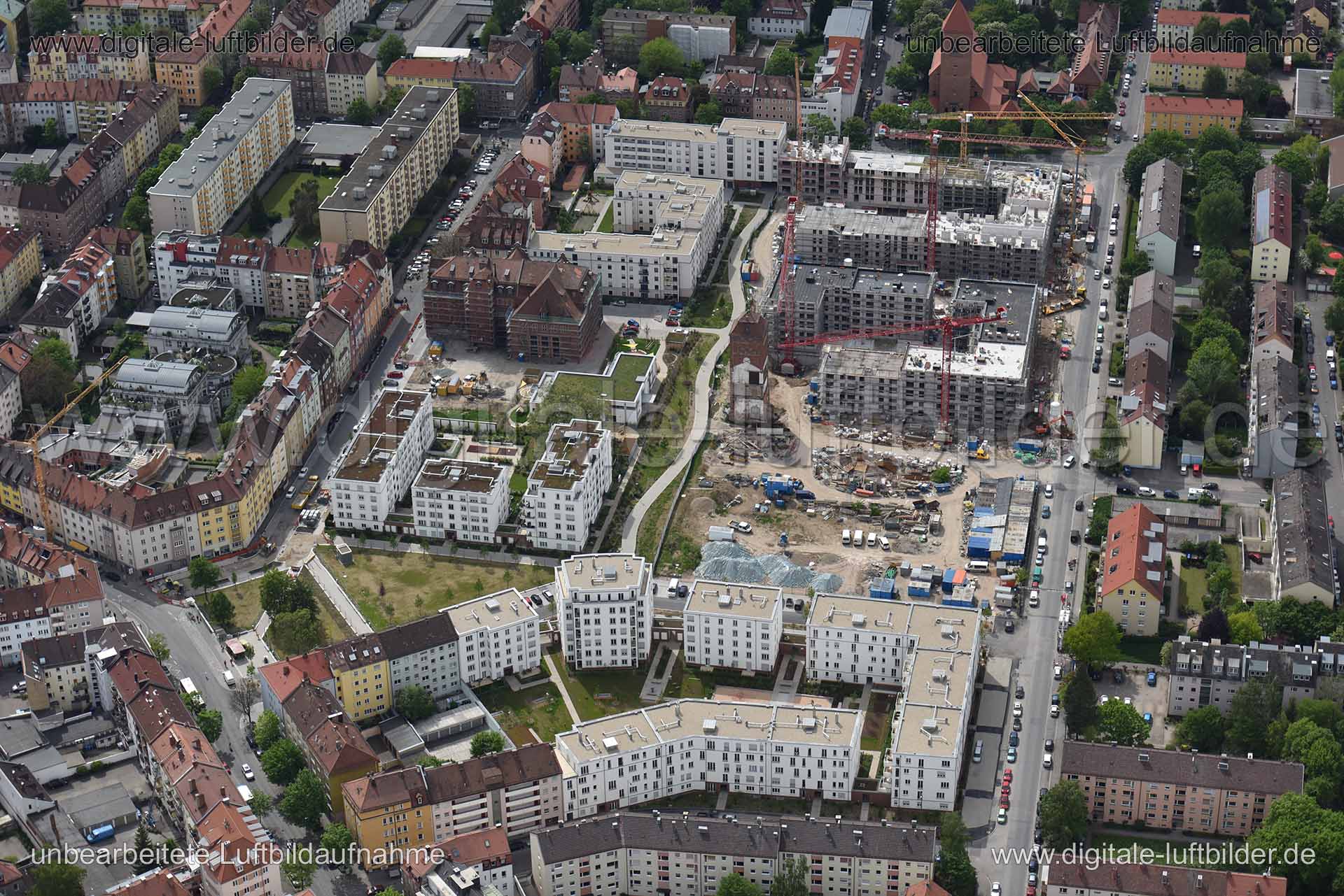 Luftaufnahme ehem. Tucher-Areal in Nürnberg | Mittelfranken, Bayern