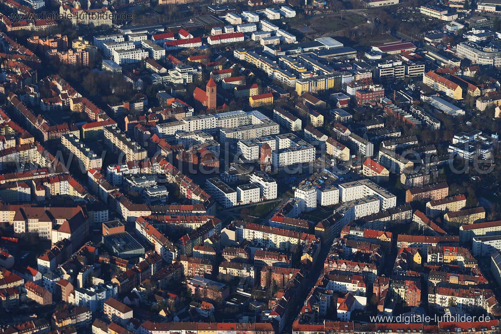 Luftaufnahme ehem. Tucher-Areal & Nordbahnhof in Nürnberg | Mittelfranken, Bayern