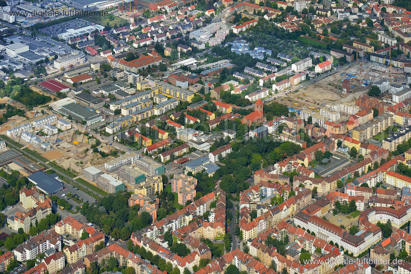 Luftaufnahme ehem. Tucher-Areal & Nordbahnhof in Nürnberg | Mittelfranken, Bayern