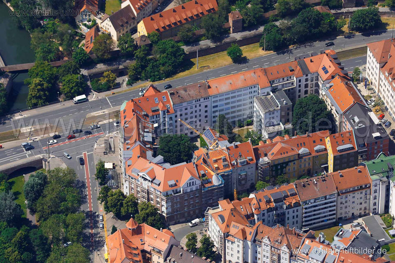 Luftaufnahme Emilienstraße in Nürnberg | Mittelfranken, Bayern