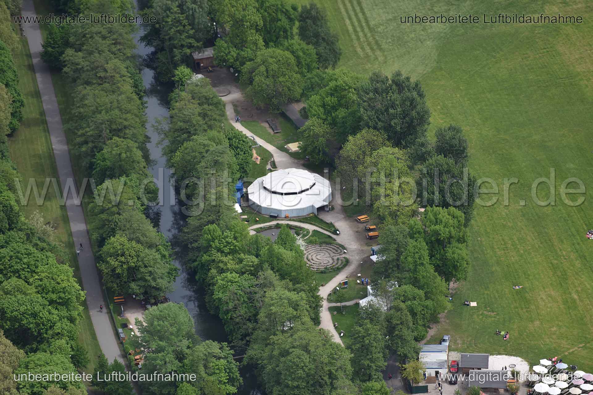 Luftaufnahme Erfahrungsfeld zur Entfaltung der Sinne in Nürnberg | Mittelfranken, Bayern