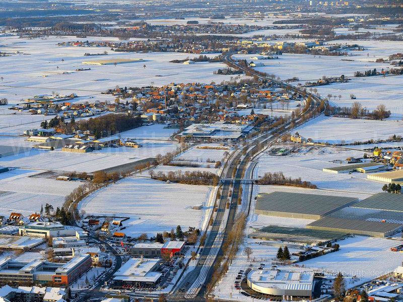 Luftaufnahme Erlanger Straße in Nürnberg | Mittelfranken, Bayern
