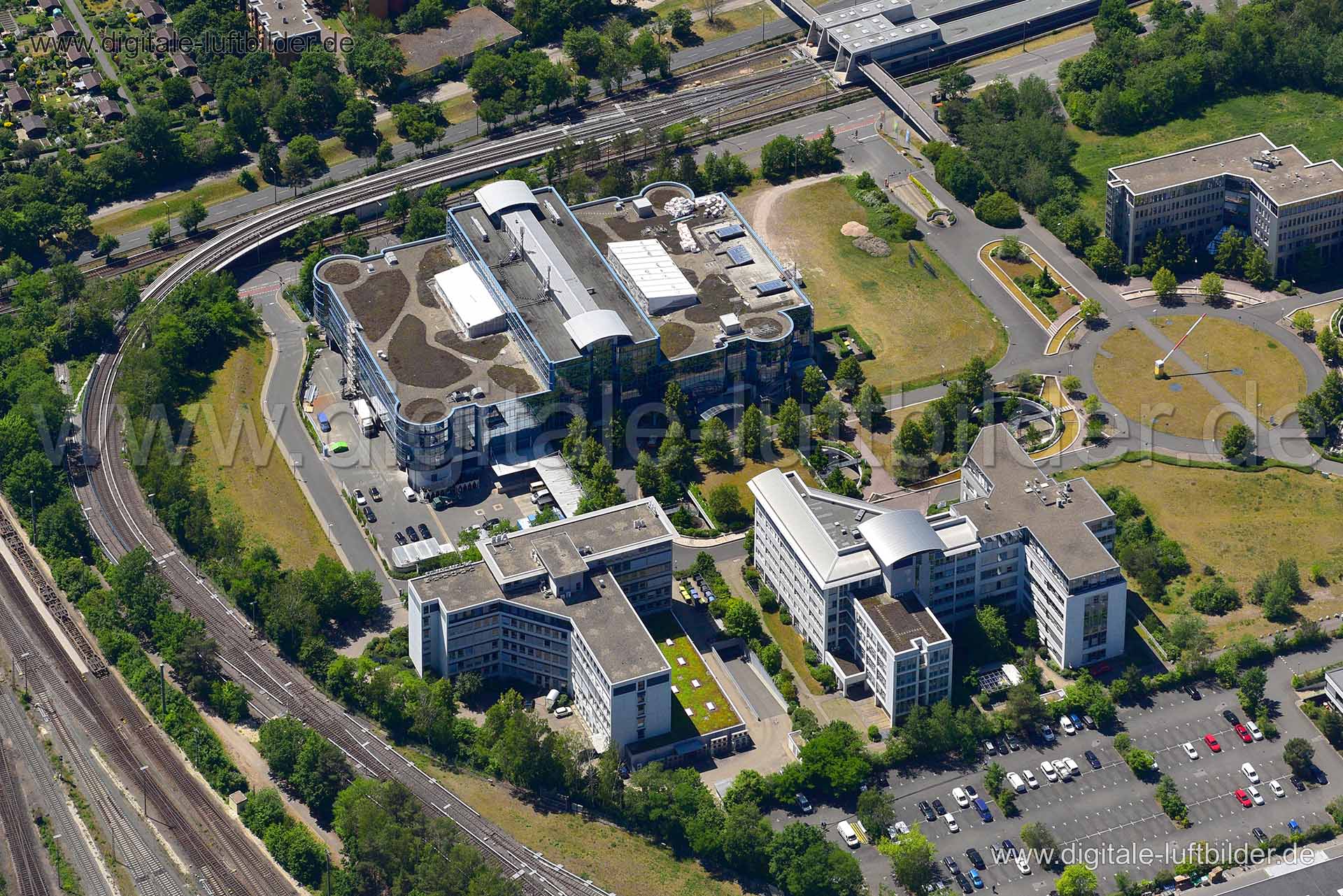 Luftaufnahme Eurocom Nürnberg (Langwasser) in Nürnberg | Mittelfranken, Bayern