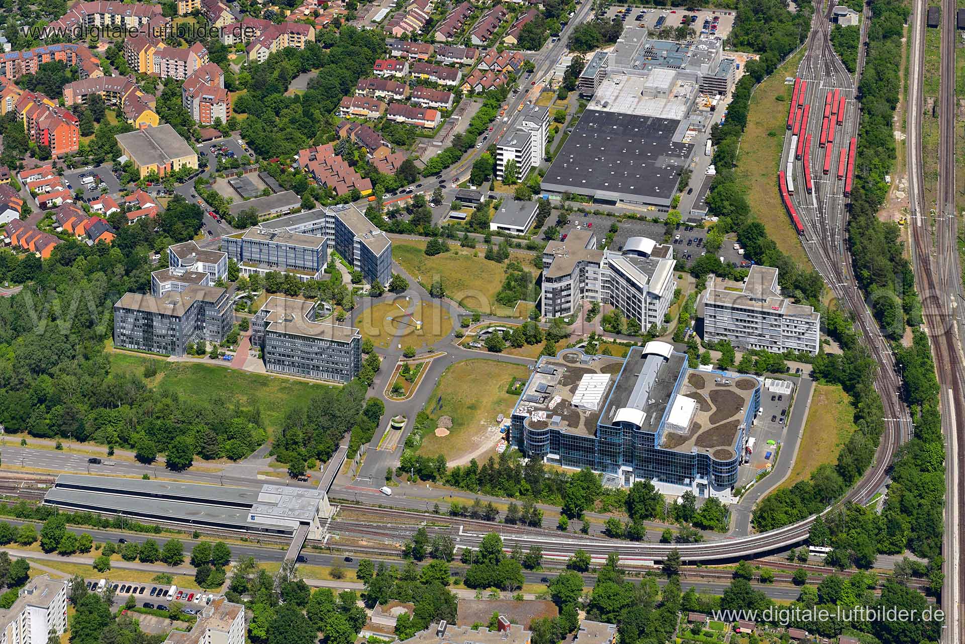 Luftaufnahme Eurocom Nürnberg (Langwasser) in Nürnberg | Mittelfranken, Bayern