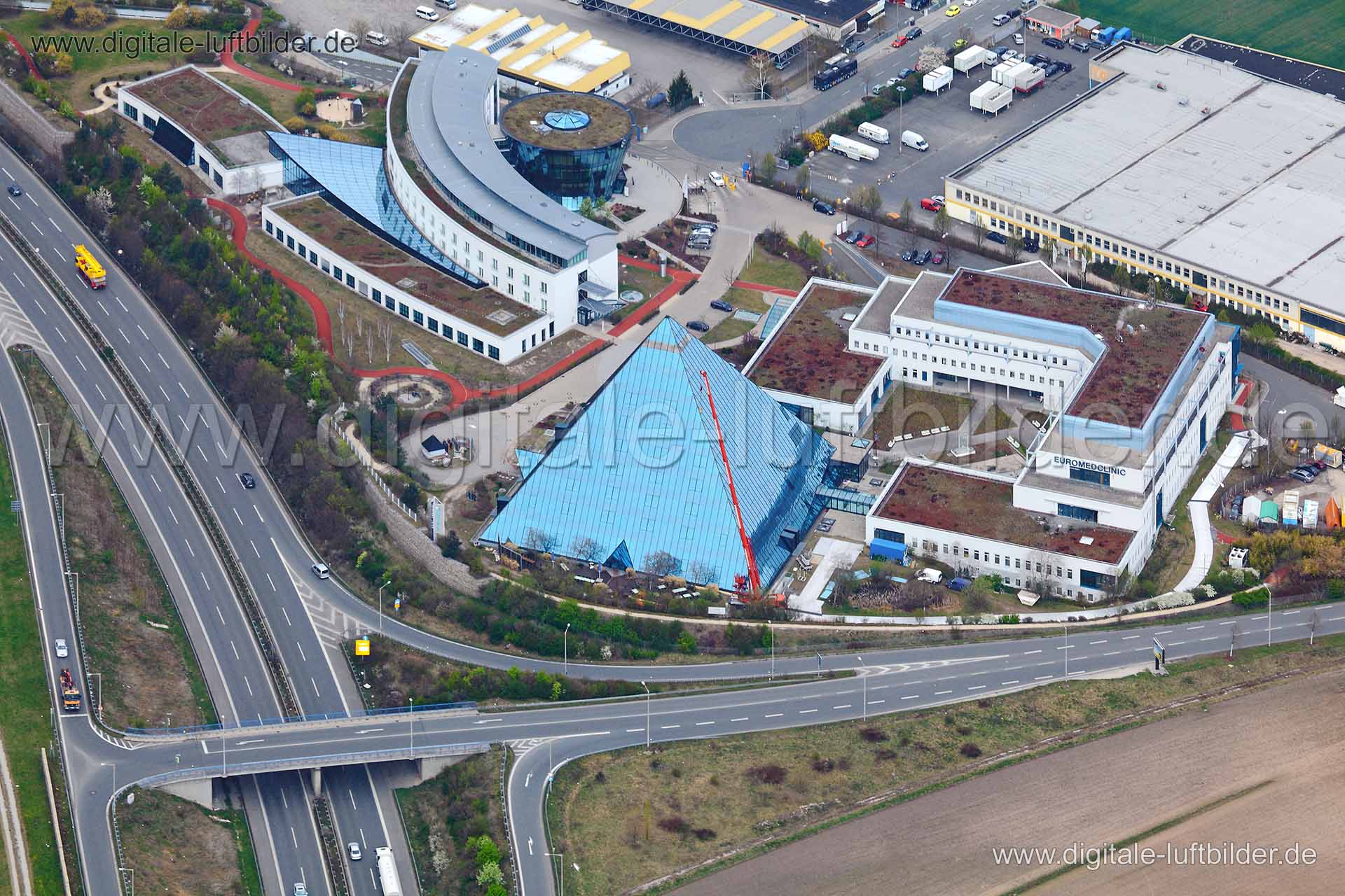 Luftaufnahme EuromedClinic in Nürnberg | Mittelfranken, Bayern
