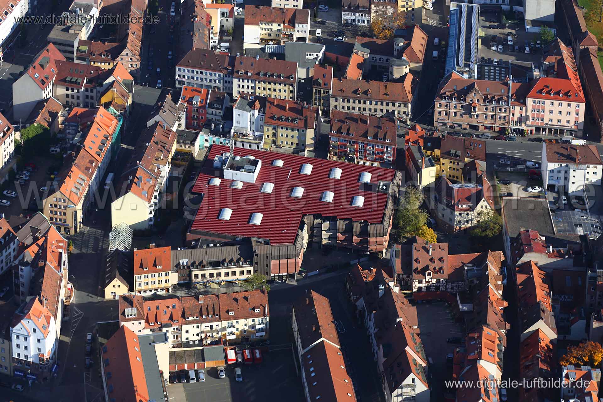 Luftaufnahme Färberstraße in Nürnberg | Mittelfranken, Bayern