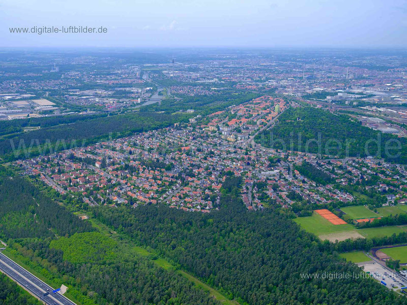 Luftaufnahme Falkenheim in Nürnberg | Mittelfranken, Bayern
