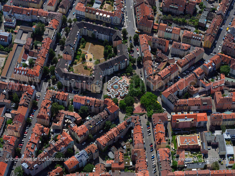 Luftaufnahme Fenitzerplatz in Nürnberg | Mittelfranken, Bayern