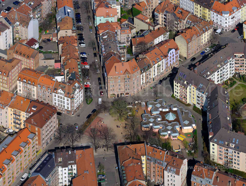 Luftaufnahme Fenitzerplatz in Nürnberg | Mittelfranken, Bayern