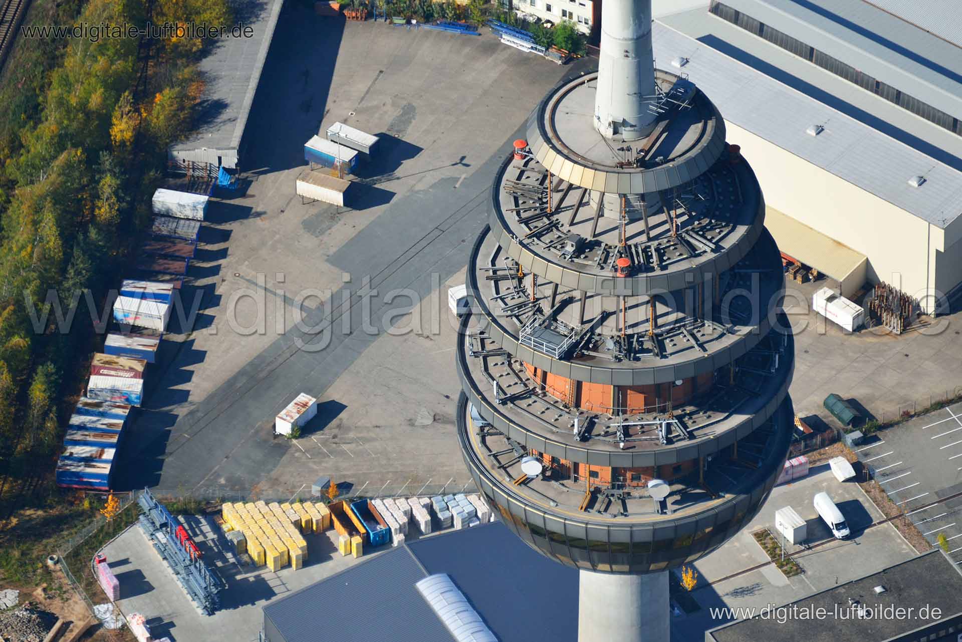 Luftaufnahme Fernmeldeturm in Nürnberg | Mittelfranken, Bayern