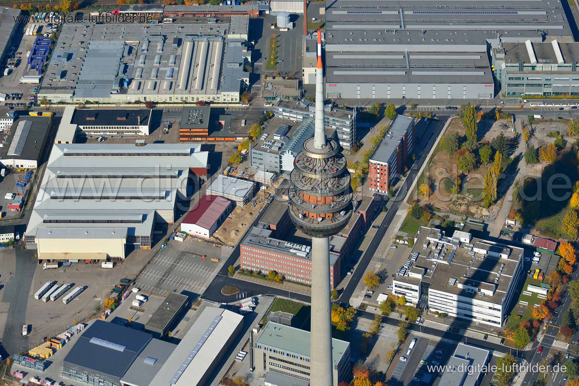 Luftaufnahme Fernmeldeturm in Nürnberg | Mittelfranken, Bayern