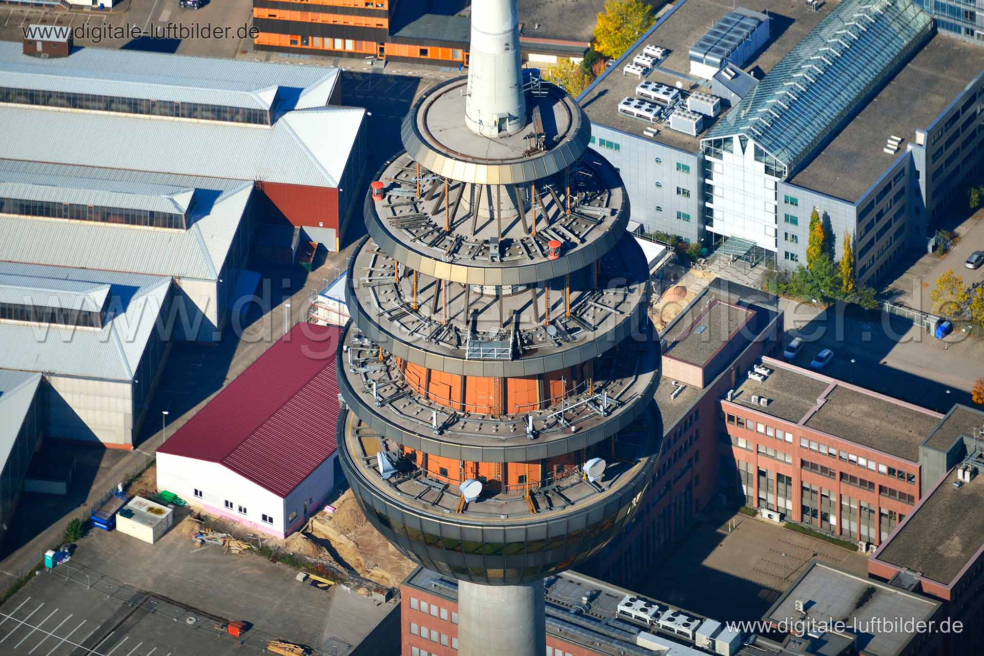 Luftaufnahme Fernmeldeturm in Nürnberg | Mittelfranken, Bayern