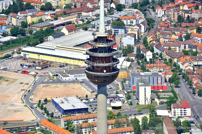 Luftaufnahme Fernmeldeturm in Nürnberg | Mittelfranken, Bayern