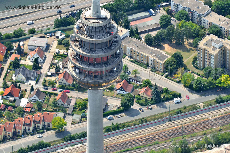Luftaufnahme Fernmeldeturm in Nürnberg | Mittelfranken, Bayern