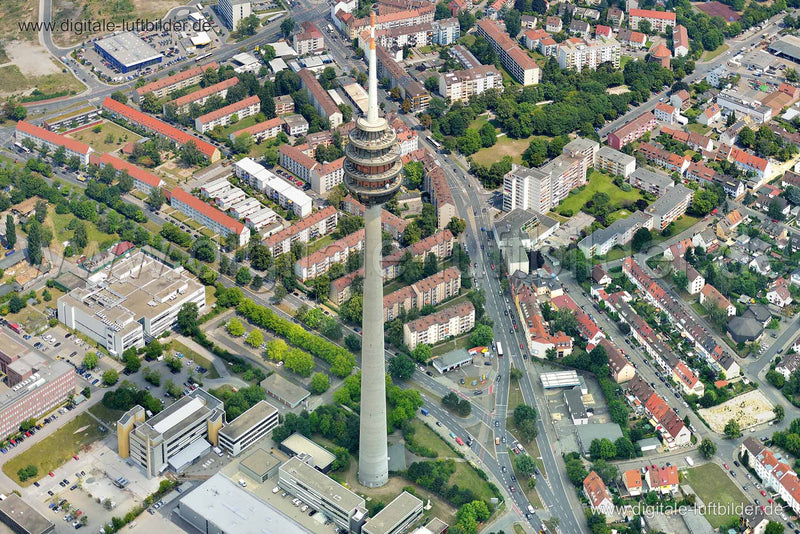 Luftaufnahme Fernmeldeturm in Nürnberg | Mittelfranken, Bayern