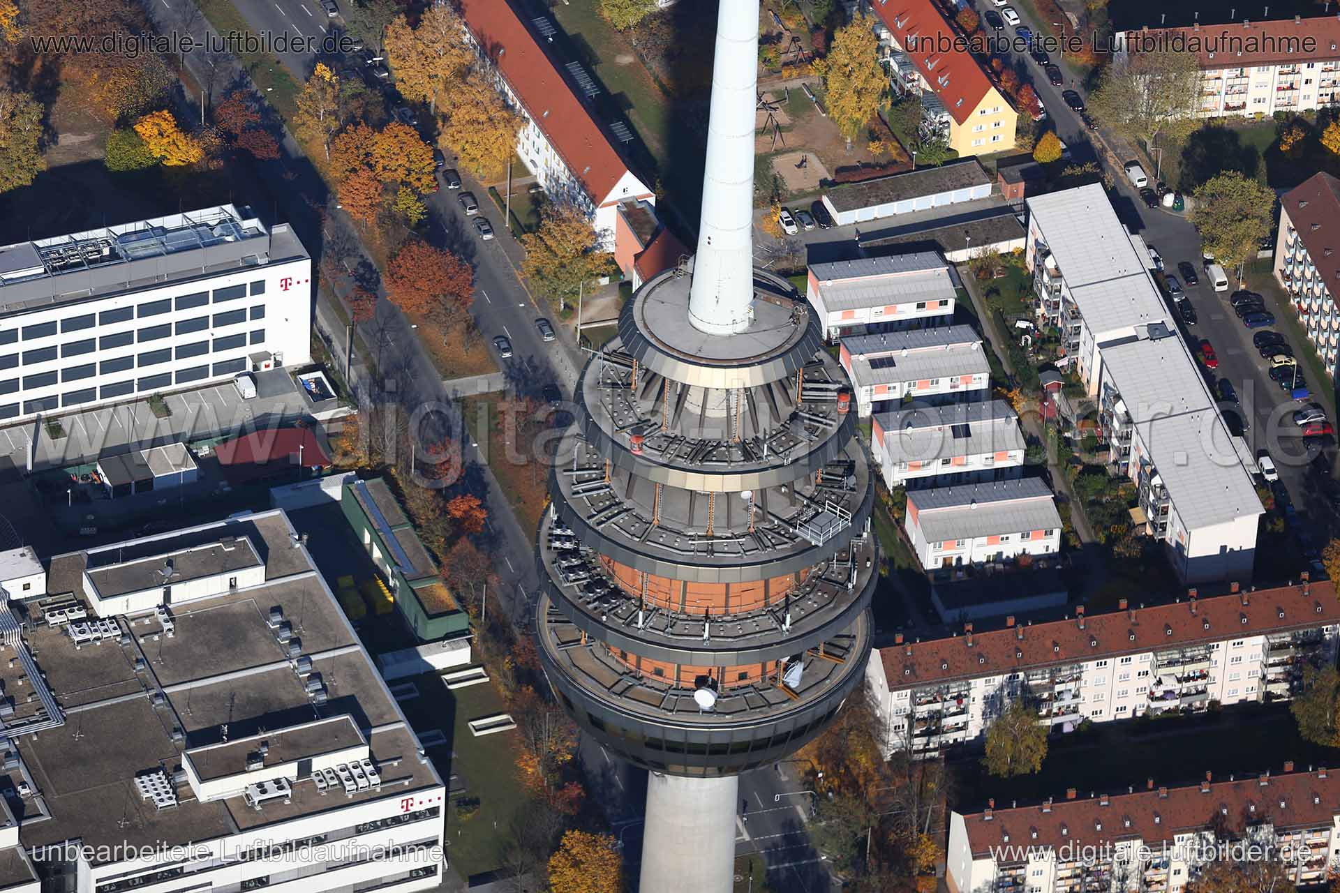 Luftaufnahme Fernsehturm in Nürnberg | Mittelfranken, Bayern