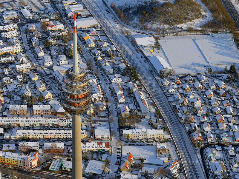 Luftaufnahme Fernsehturm in Nürnberg | Mittelfranken, Bayern