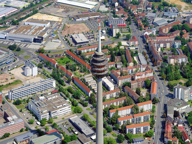 Luftaufnahme Fernsehturm in Nürnberg | Mittelfranken, Bayern