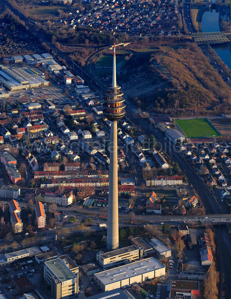 Luftaufnahme Fernsehturm in Nürnberg | Mittelfranken, Bayern