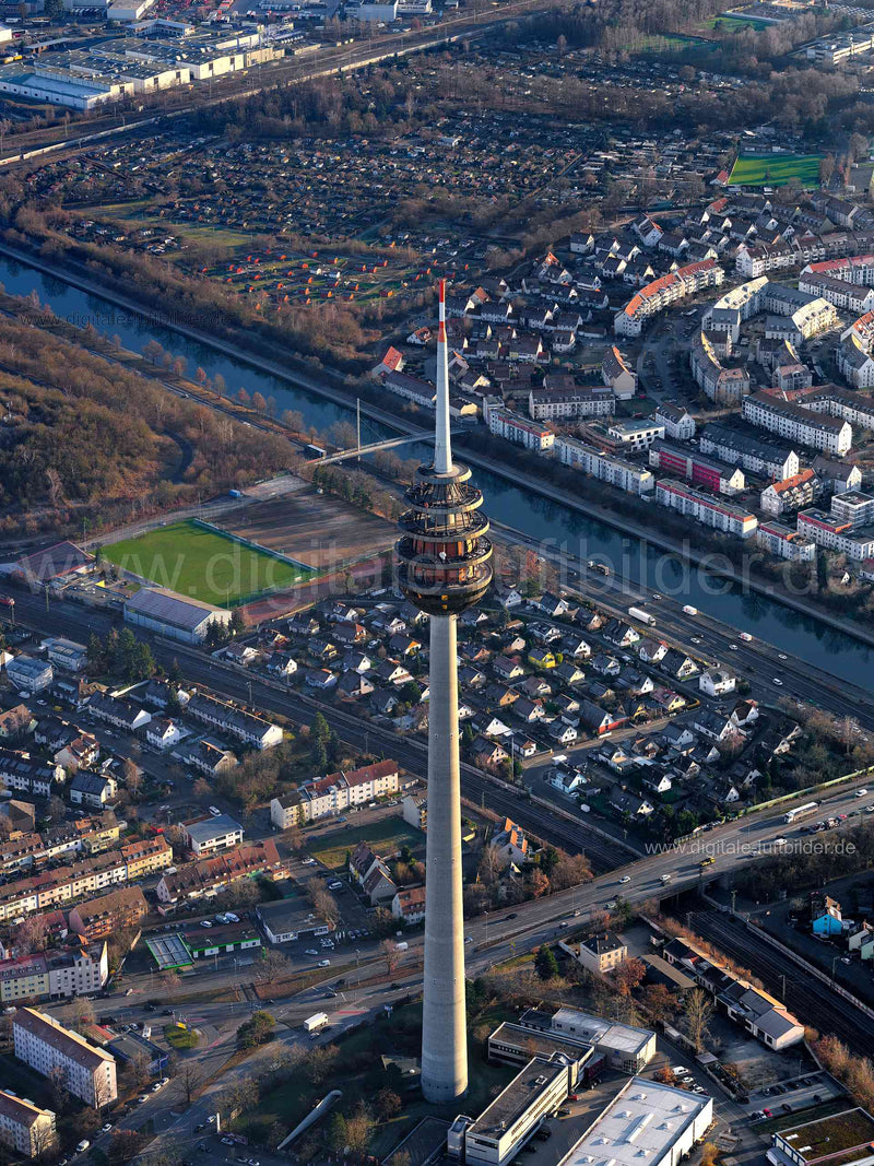 Luftaufnahme Fernsehturm in Nürnberg | Mittelfranken, Bayern