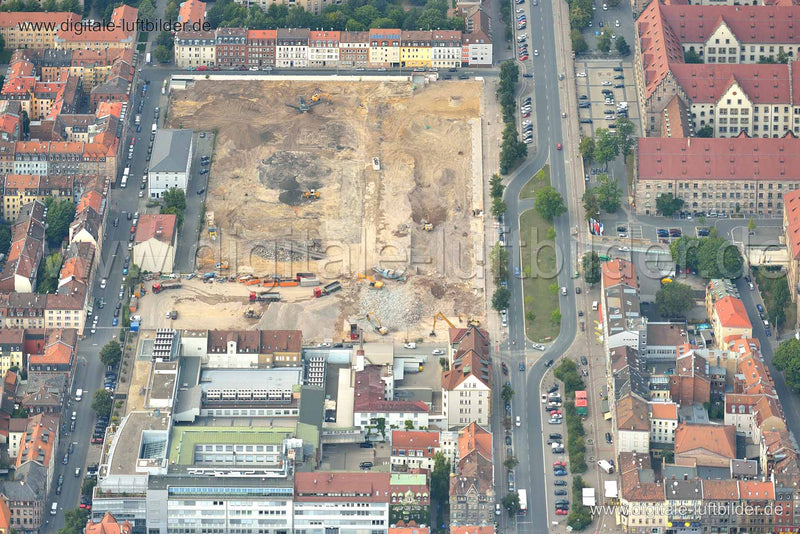 Luftaufnahme Feuerleinstraße Baustellle in Nürnberg | Mittelfranken, Bayern