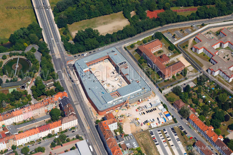 Luftaufnahme Feuerwache 1 in Nürnberg | Mittelfranken, Bayern