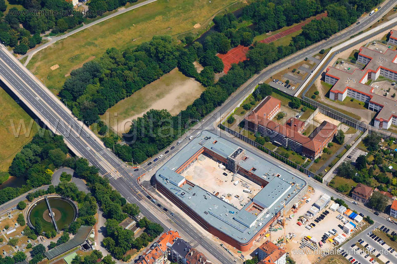 Luftaufnahme Feuerwache 1 in Nürnberg | Mittelfranken, Bayern