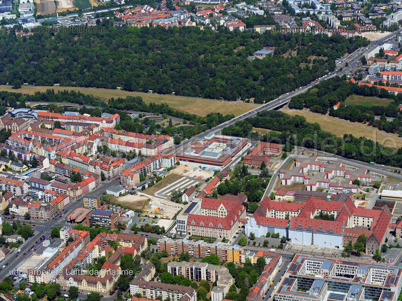 Luftaufnahme Feuerwache 1 in Nürnberg | Mittelfranken, Bayern
