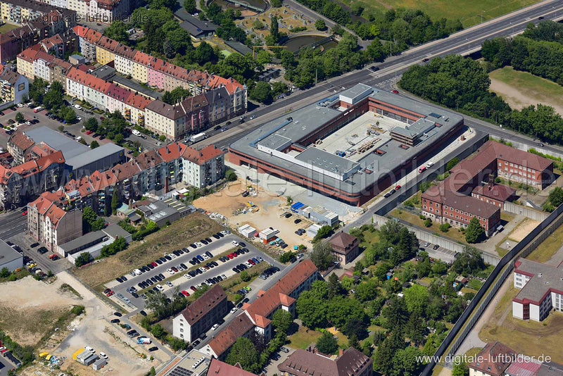 Luftaufnahme Feuerwache 1 in Nürnberg | Mittelfranken, Bayern