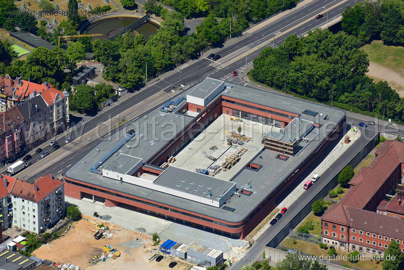 Luftaufnahme Feuerwache 1 in Nürnberg | Mittelfranken, Bayern