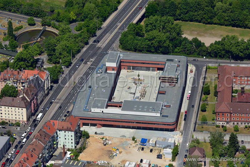 Luftaufnahme Feuerwache 1 in Nürnberg | Mittelfranken, Bayern