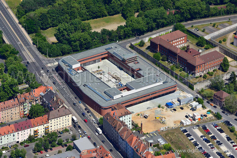 Luftaufnahme Feuerwache 1 in Nürnberg | Mittelfranken, Bayern