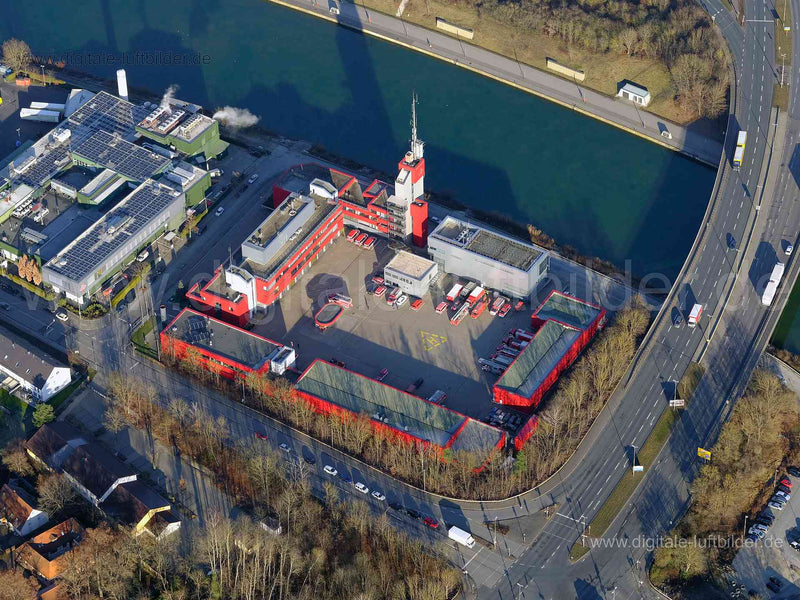 Luftaufnahme Feuerwache 4 in Nürnberg | Mittelfranken, Bayern