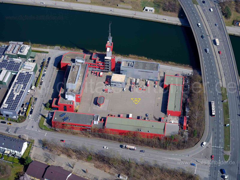 Luftaufnahme Feuerwache 4 in Nürnberg | Mittelfranken, Bayern